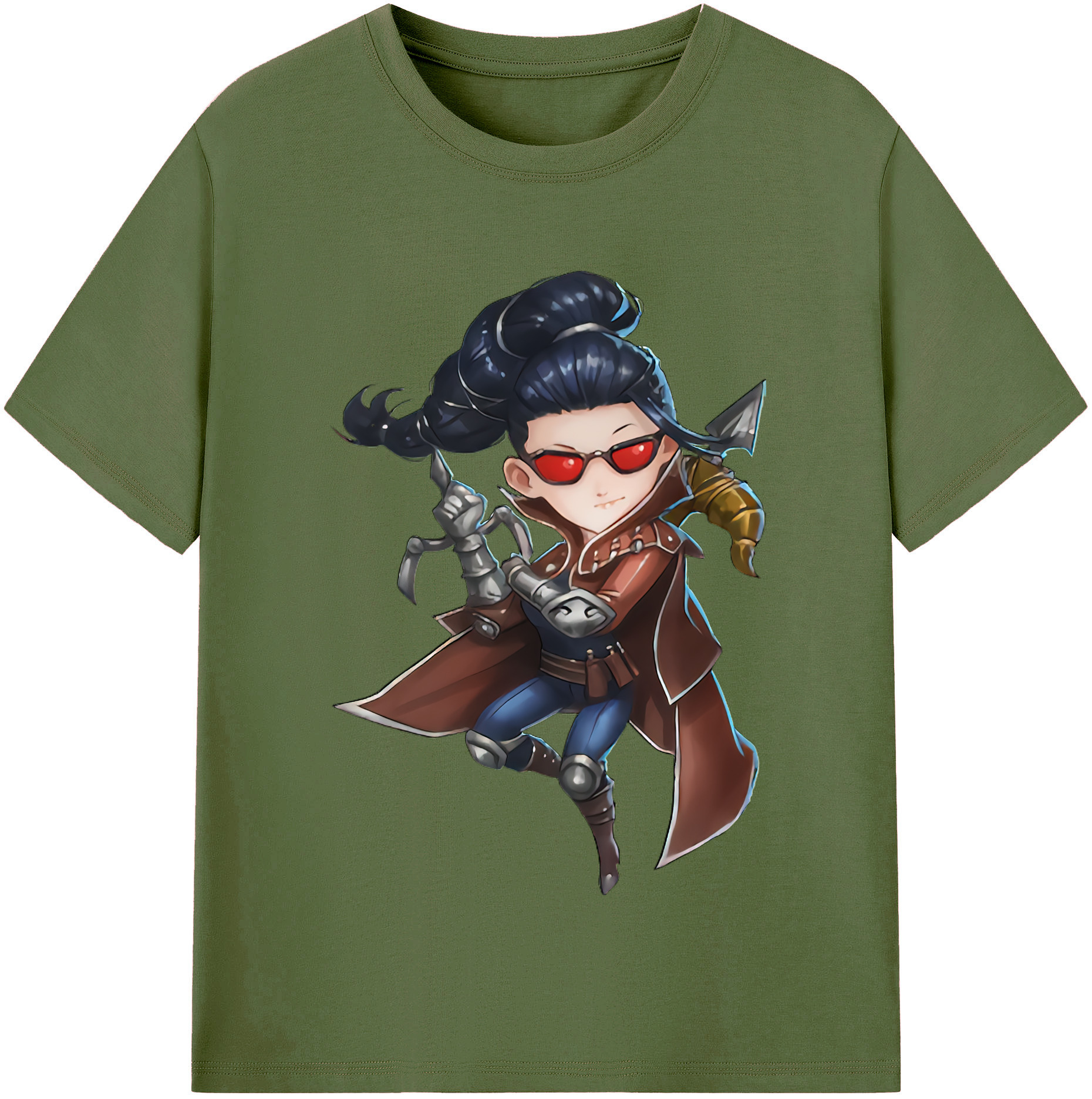 リーグ・オブ・レジェンド League of Legends LOL 綿100％半袖Tシャツ（フロントプリント）